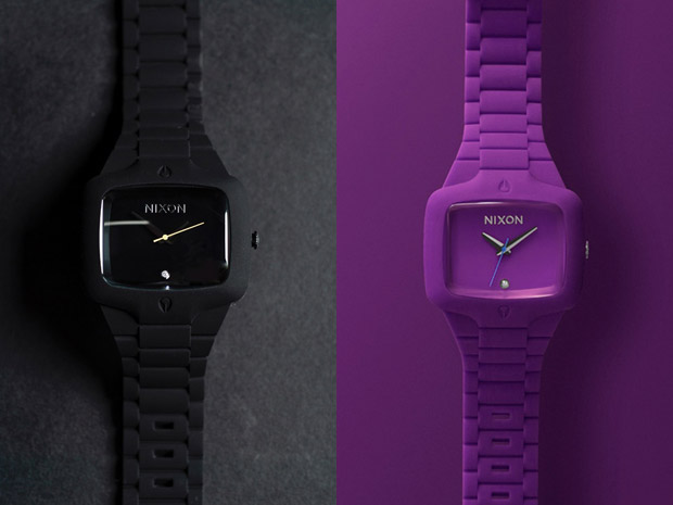 nixon-black-purple-rubber-watches-1