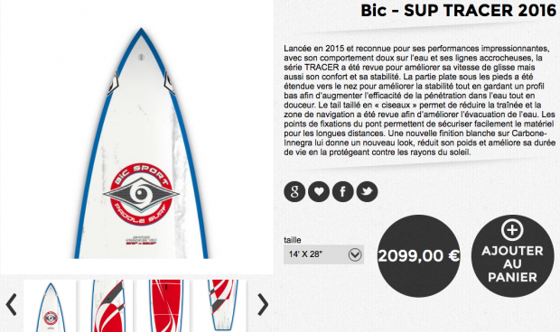 bic SUP Tracer 2016 
