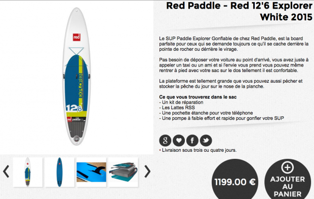 red paddle explorer
