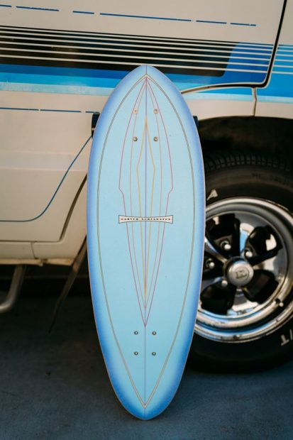 Blue Haze Carver Skateboard