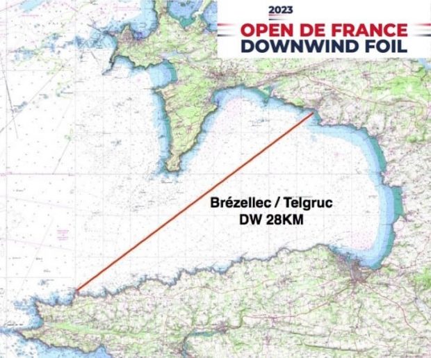 Open de France de Downwind SUP FOIL